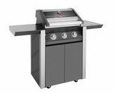 BeefEater 1600E Series - 3 Burner BBQ & Side Burner Trolley